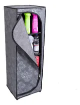 Comprar Sapateira Organizador Multiuso Courino Zíper 4 Prateleiras Cor Cinza Sapateira