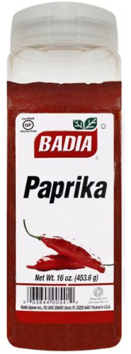 Paprika - Pimentón Badia - 16 Oz. - Paquete De 6