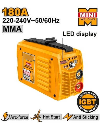 Soldadora Inverter 180amp Mma Ingco Mma18058 - Lnf