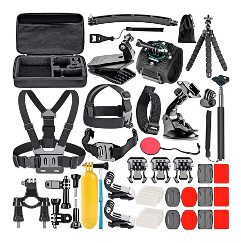 Kit De 50 Accesorios En 1 Gopro Session Hero 7,6,5,4,3 Full