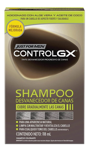 Just For Men Tinte En Shampoo Hombre Control Gx