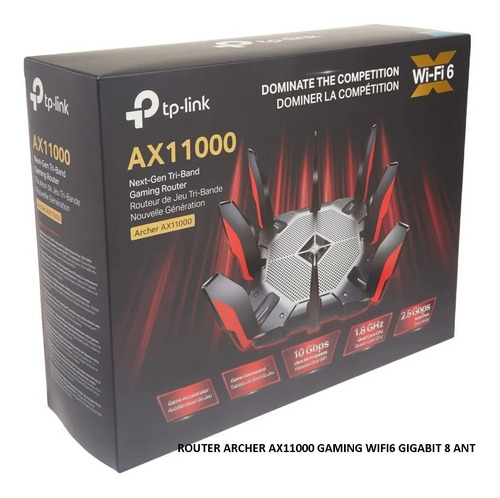 Router Archer Ax11000 Gaming Wifi6 Gigabit 8 Ant