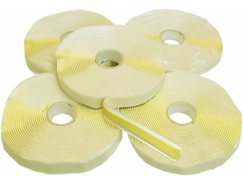 Fita Tacky Tape - 5 Rolos 12m X 12mm - Vedação E Isolamento