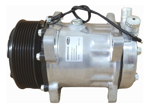 Compressor Ar Condicionado 7h15 12v Polia 8pk Vertical 4711