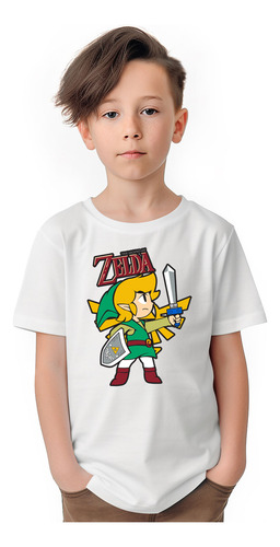 Polera Niños Zelda Comic Gamer 100% Algodón Wiwi