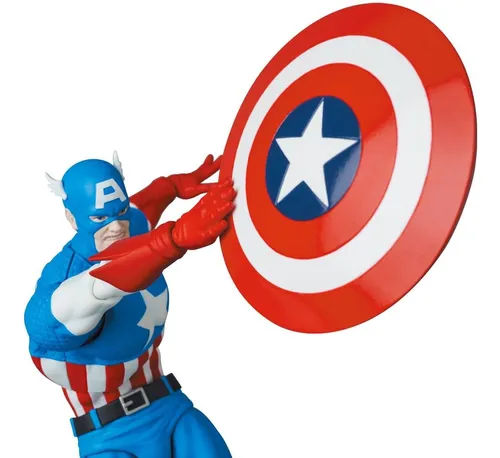 Mafex 217 Captain America Comic Ver Silver Age Edition Nuevo Mafex 217 Captain America Comic Ver Silver Age Edition Nuevo