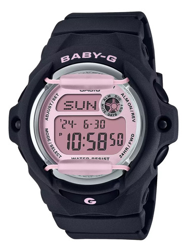 Reloj Casio Mujer Digtal Negro Baby-g Bg-169u-1c Sumer 200m Fondo Rosa