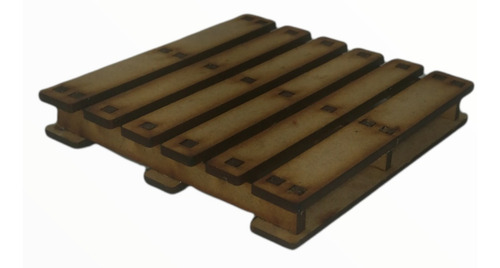 Juego 12 Porta Vasos Diseño En Forma De Tarimas Mdf