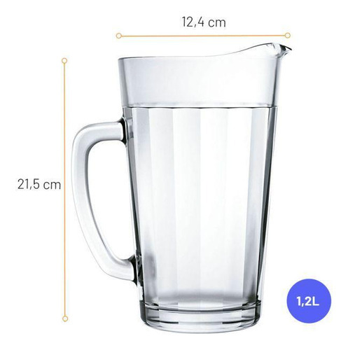 Jarra de cristal americano Nadir Ready Made para zumo, 1,2 l