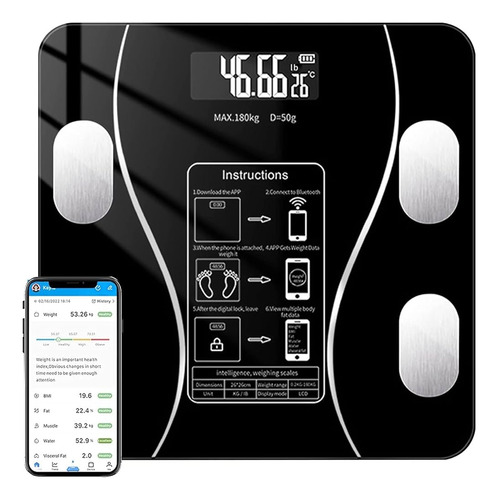 Peso Balanza Bascula Digital Inteligente Bluetooth App
