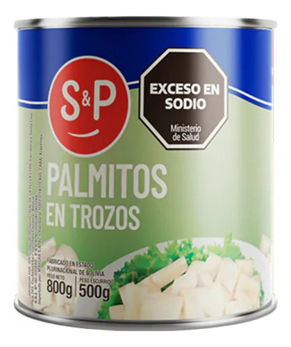 Palmitos En Trozos S&p 800 G 