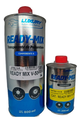 Kit Transparente Ready Mix Con Catalizador