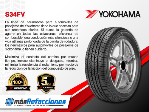 Llanta 205/60 R16 Yokohama Avid S34fv 91h