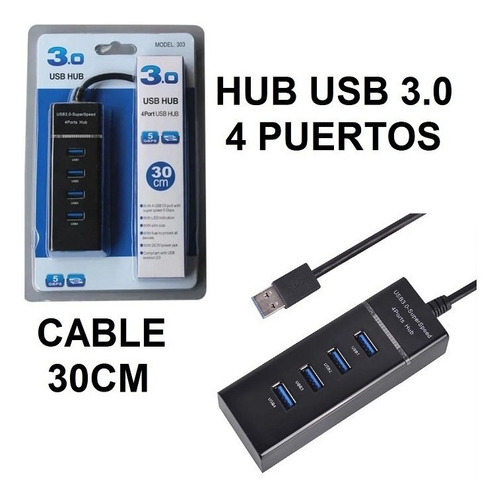 Hub Usb 3.0 4 Puertos