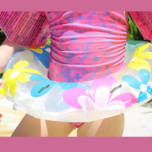 Imagen 3 de 8 de Flotador Aro Inflable Juguete Salvavidas Juego Infantil