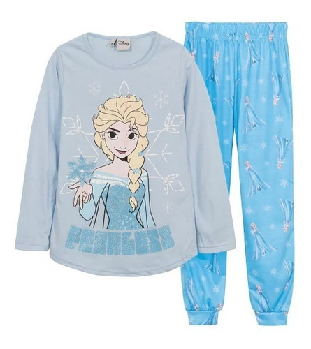Pijama Frozen Invierno Niña Disney Original Princesa Elsa