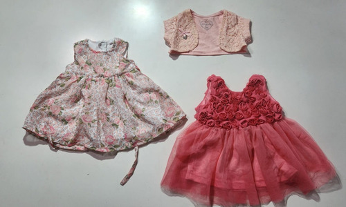 Pack 2 Vestidos Limonada Bebe 3 Meses + Mangas De Regalo