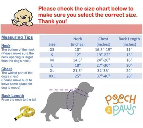 Poncho Impermeable Con Capucha Pooch & Paws Para Perros