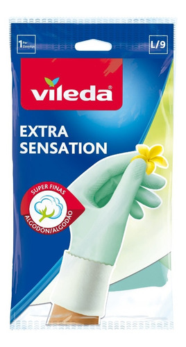 Vileda Extra Sensation Guantes De Látex Limpieza Finos Local