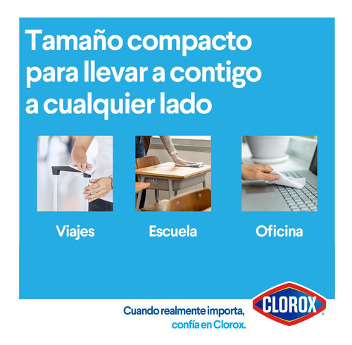 Pack12 Toallitas Desinfectantes Clorox Expert 15 Un
