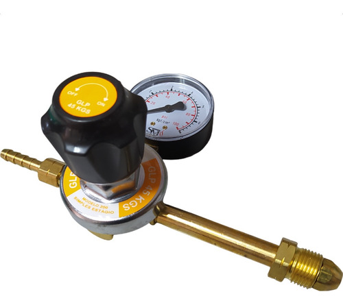 Regulador De Pressão Glp 45kg Gás De Cozinha Manometro Sm200