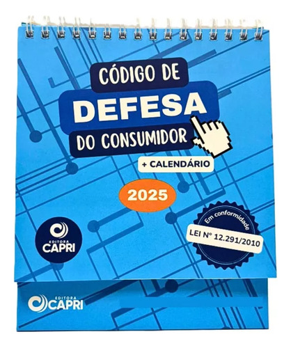 Livro Código De Defesa Do Consumidor Atualizado Com Calendário 2025 E 2026