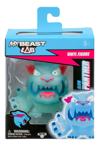 Mr Beast Lab Figura Coleccionable De Vinil Glow Panther