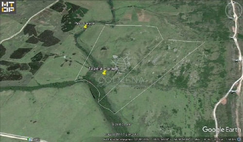 Imagen 14 de 18 de Campo 98 Has Con 2891 M2 En Carape Cuenta Con Costa De Arroyo.