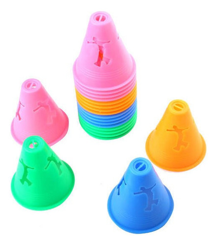 20 Conos De Eslalon De Color Brillante Para Eslalon.