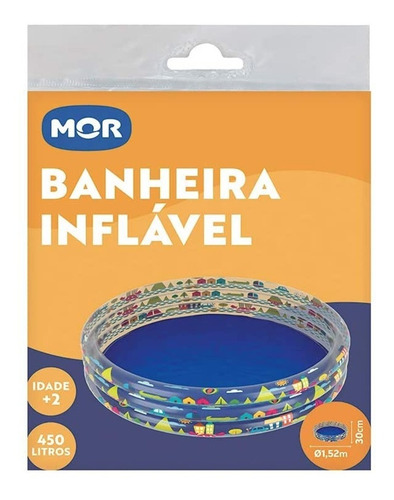 Piscina Inflável redonda Mor 001784 Motivos urbanos de 1.52m x 30cm 450L azul sacola