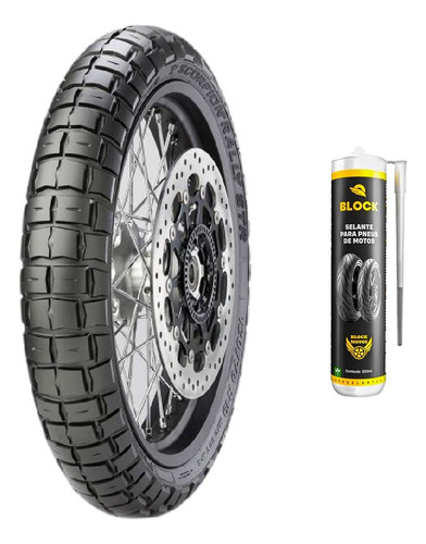 Pneu 120/70r19 60v Tl Scorpion Rally Str Pirelli + Selante