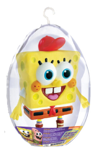 Boneco Bob Esponja No Ovo De Páscoa Médio Brinquedo Infantil Articulado De Vinil - Lider Brinquedos