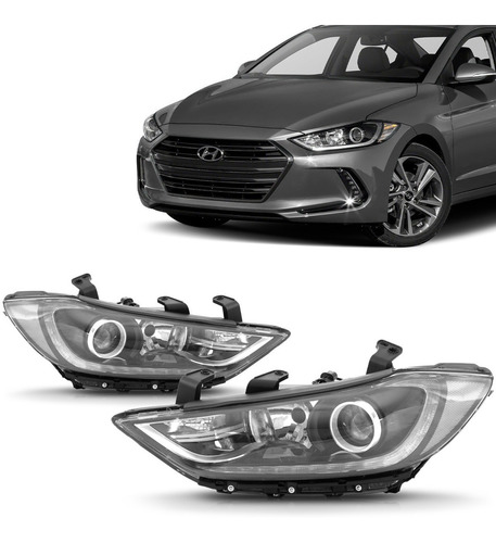 Farol Elantra 2017 2018 Led