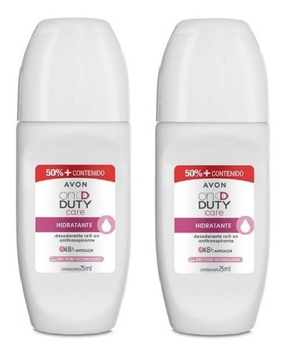 Set 2 Desodorantes Hidratante Roll On Duty Care Avon