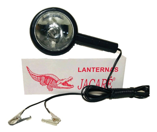 Lanterna Refletor Cilibrim C/ Garra Longo Alcance 12v Jacaré