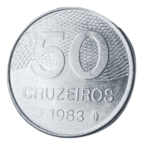 Moeda Antiga Do Brasil - 50 Cruzeiros De 1983