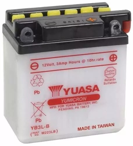 Bateria Motos Yuasa Yb3l-b 12v 3ah   Fas Motos