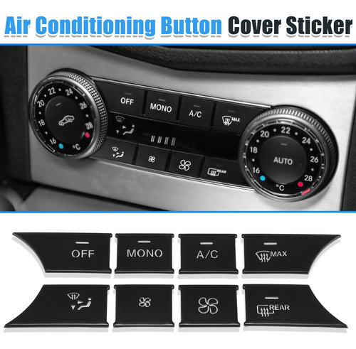 Sticker Pegatina De Clima Botón Kit Para Mercedes C200 Más