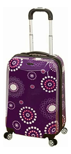 Rockland 50,8 Cm Policarbonato Carry On, Multi-colored, Una Color Perla Púrpura