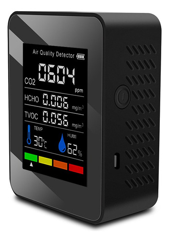 Detector De Calidad De Aire Multifuncional Co2 Para Casa