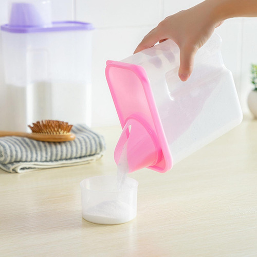 Washing Powder Container, Laundry Powder Storage 3l Pink