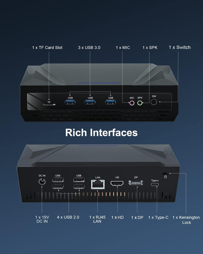 Weidian Mini Pc Amd Ryzen Hx Win 11 Pro Mini Desktop Computa