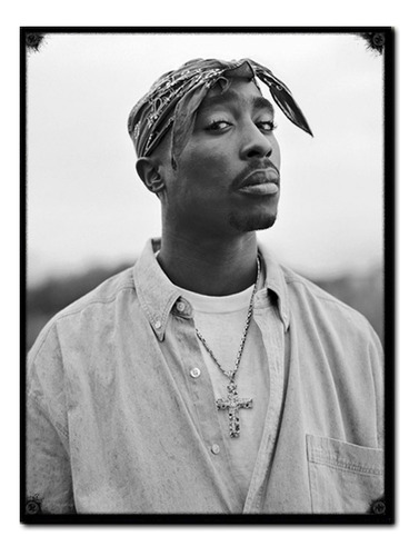 #1543 - Cuadro Decorativo Vintage 2pac Tupac Rap Hip Hop 