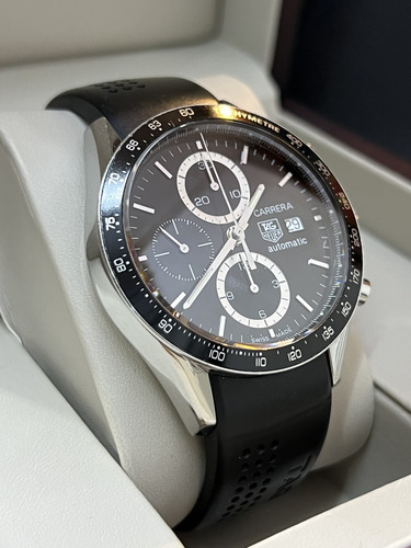 Reloj Tag Heuer Carrera Automático Cal.16 100% Original Negro Negro Negro (Usado)