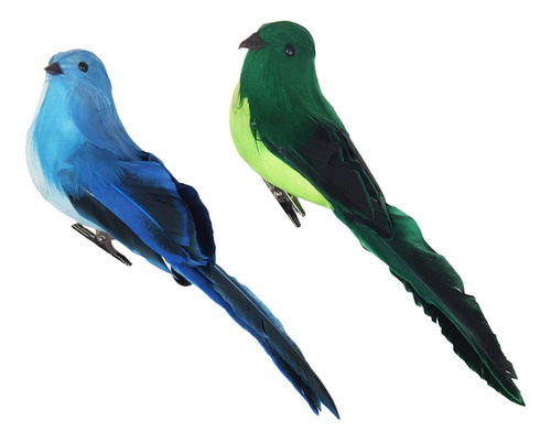 2 Piezas Decorativas Imitación Pájaro Modelo Espuma