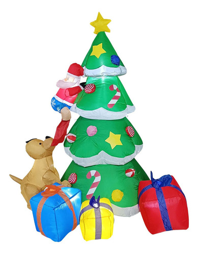 Inflable Arbol Pino De Navidad Exteriores Luz Led 2.1m2023