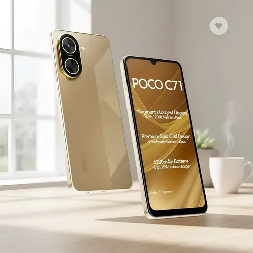 Smartphone Xiaomi Poco C71 Dual Sim 128gb Dourado 4+4gb Ram