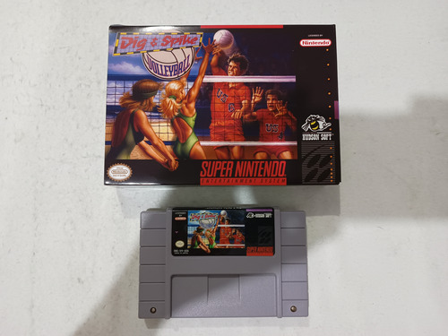 Dig & Spike Volleyball Original Super Nintendo Snes (Usado)