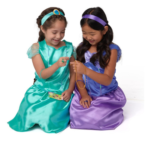 Disfraz Disney Princesas Tiana Jasmine Rapunzel Ariel 4 En 1 Lila 4-6x