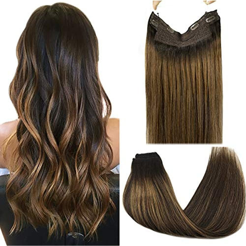 Goo Goo Halo Extensiones De Cabello Ombre Marron Oscuro A M